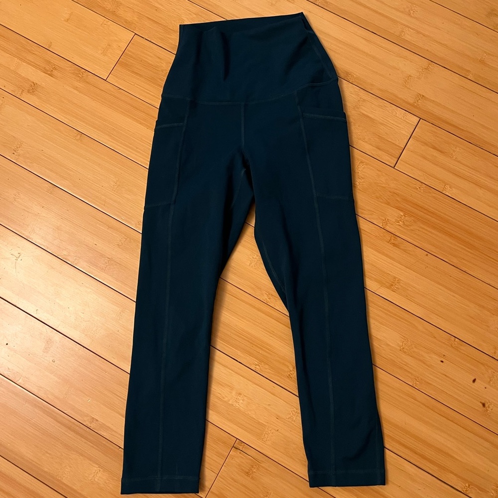 Teal Dark Green Leggings XS